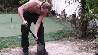 Fucking hot chubby blonde from behind