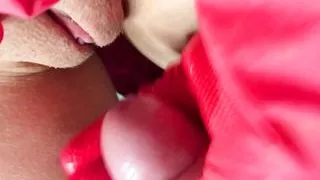 Some Cum for my Stepmom. Gloves and Panties  Fetish.