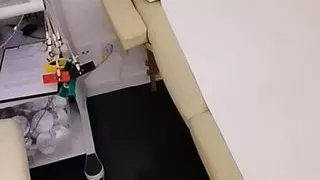 Public MASTURBATION in the DOCTOR'S Room... I'm so horny