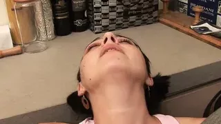 Naughty girl fucked hard by a mature man