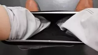 Watch my unshaven pussy PEEING in Public