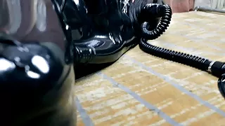 Feira com - Wrapped tightly in latex sleeping bag full body game