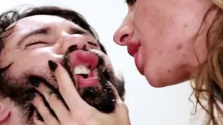 Rough anal drilling and ATM for busty fake tits gagging babe