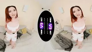 TmwVRnet - Angie A - Cutie undresses to get a solo orgasm