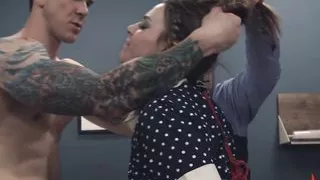 Bondage sub gets ass banged