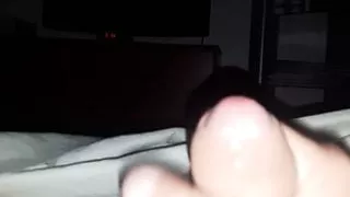 PhiliciaBtm (beginning transition MtF) masturbating is dick, showing a taste of pre-cum