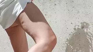 Squirt in neighbour’s garden