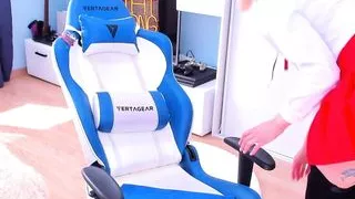 Student sucks dildo with drool