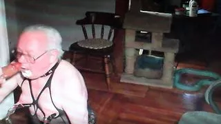 Erachi Submissively Sucks His Insulting Daddy's Cock on Webcam