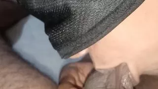 Indian girl licks her husband's balls