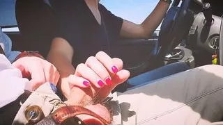 she drives very well...