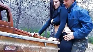 Curvy Teen Lisa Spice Seduced To Rough Outdoor Fuck
