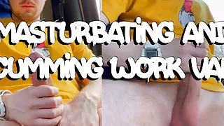 Masturbating and Cumming in Front Seat of Work Van - Anguish Gush