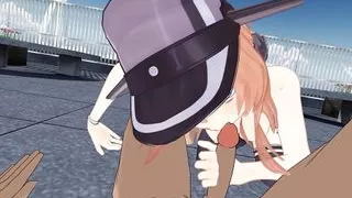 A classmate caressed the dick while we were having breakfast on the roof and let her little tender tits be examined