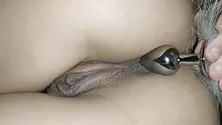 double penetration, pussy and anal masturbation at the same time