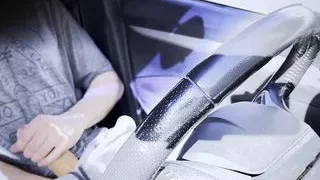 PUBLIC MASTURBATION: Risky masturbation in GYM parking lot & eating my cum after orgasm