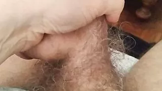 Self handjobs and interrupted by the phone