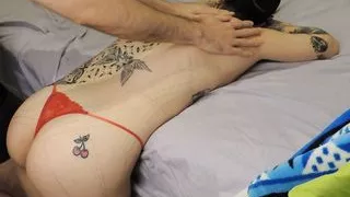 Massage between friends ends in hard anal sex