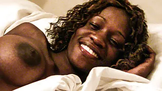 Skinny Zulu Petite Teen Cheerfully About To Ride A Big White Cock