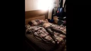 MeMySelfAndMyOwn tied up as a punishment and left behind and not allowed to come