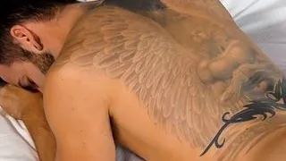 Hung dude Preston Steel ass fucks black hunk Chuck Rogers