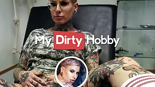 Cat-Coxx Takes The Gynecologist's Cock Hard On His Chair Until Her Pussy Starts Dripping - MyDirtyHobby