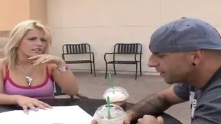 Busty blond teen Chloe Dash fucks big cock