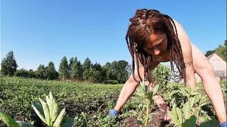 Farmer's Wife Masturbates in the Field