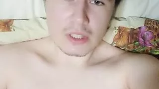 Very cute guy jerking