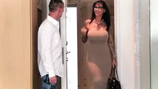 German busty tattooed milf has a Romantic User Date in hotel