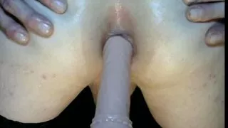 Self pegging juicy closeup of the Machine hammering my favorite pink dildo into my wet tight pink asshole