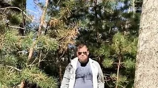 I bare it all in the woods