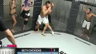 Fat bbw lady with blue hair fucks her tits on dick Pawg Alert!