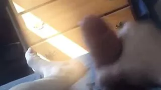 Straight Solo Big Hot Uncut Cock Cumshot