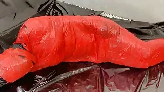 NANA 3 layer zentai and tape mummification play