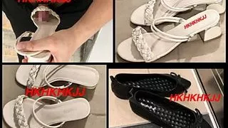 cum sex white sandals
