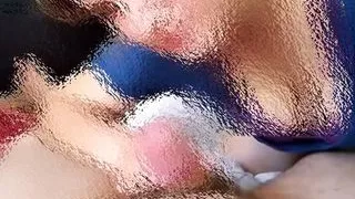 Dirty milf Eva gives a deepthroat blowjob and likes it!!