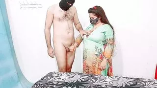 Indian Busty Aunty is Having Sex With Boy After Handjob