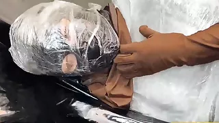 Fejira com Zentai bondages mummy bondage  play