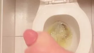 Cumshot in Bathroom Mirror