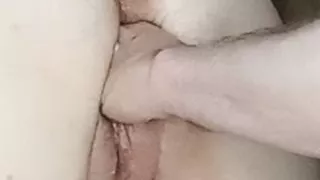Fisting my pussy with my hand