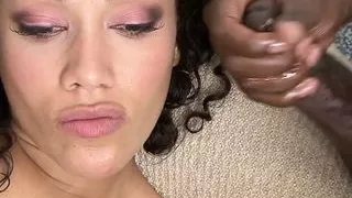 Cassidy has interracial anal sex and sucks cum