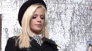 Blondes Stacey Saran and Anna Lovato swap two cocks