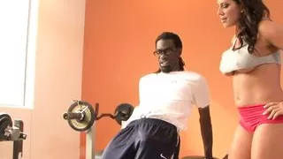 Leena Sky has an interracial fuck with a black cock