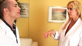 The doctor has a hard cock and arouses Phyllisha Anne