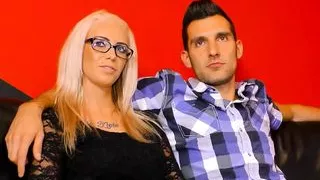 Hot young little German slut takes a big hard cock