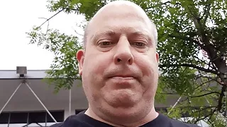 Leather gloves handjob