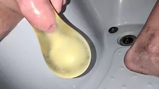 pee in condom