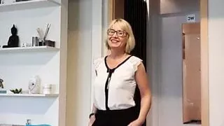 Secretary in a dress