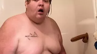 Shower Time With Dildo